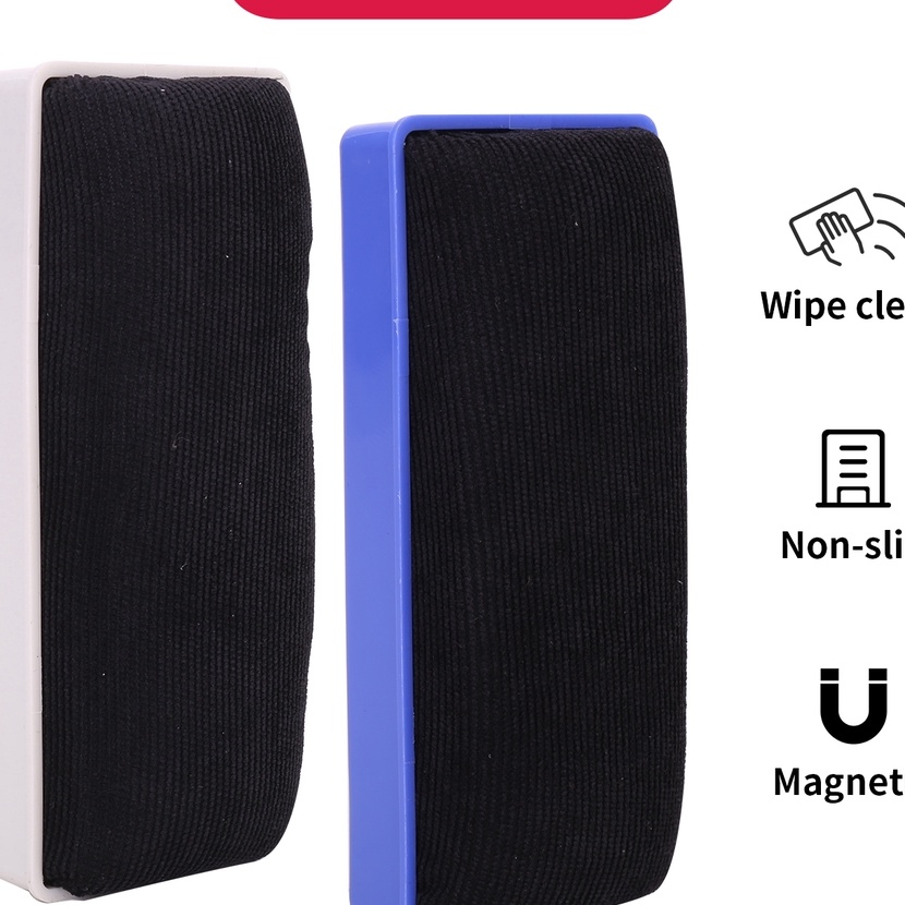 

Mega Deli Magnetic Whiteboard Eraser Penghapus Magnet Papan Tulis E7838