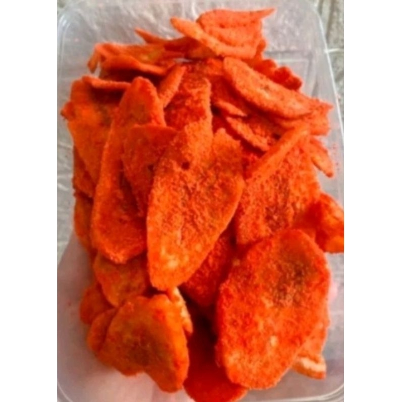 

keripik pisang rasa balado, berat 100gram