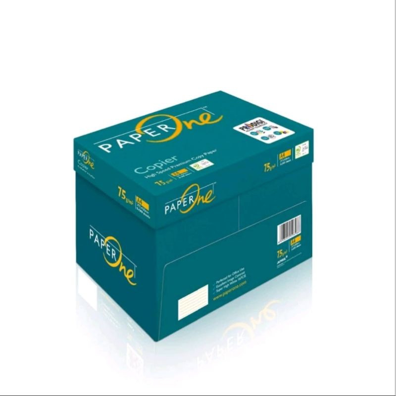 

promo kertas HVS A4 PaperOne 70gram print FOTOCOPY 1 Dus - 5 rim
