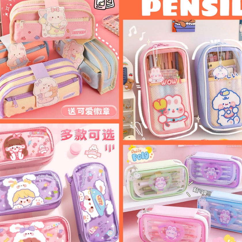 

Diskon PREMIUM Kotak pensil anak tempat pensil lucu anak sekolah kotak pensil 2 tingkat 3 tingkat seleting