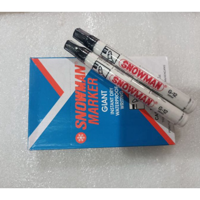 

KP8 spidol snowman warna hitam 12pcs G 12 BG 12