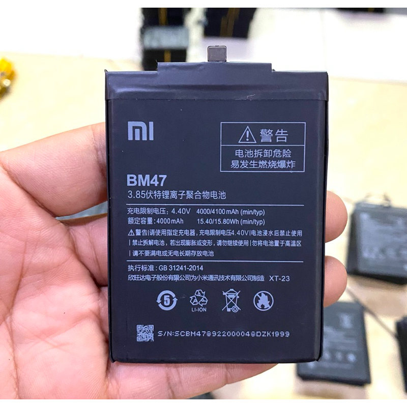 Baterai Batre Xiaomi Redmi 4X Mi 3 pro / 3s Baterai BM47 original 100% copotan 100%