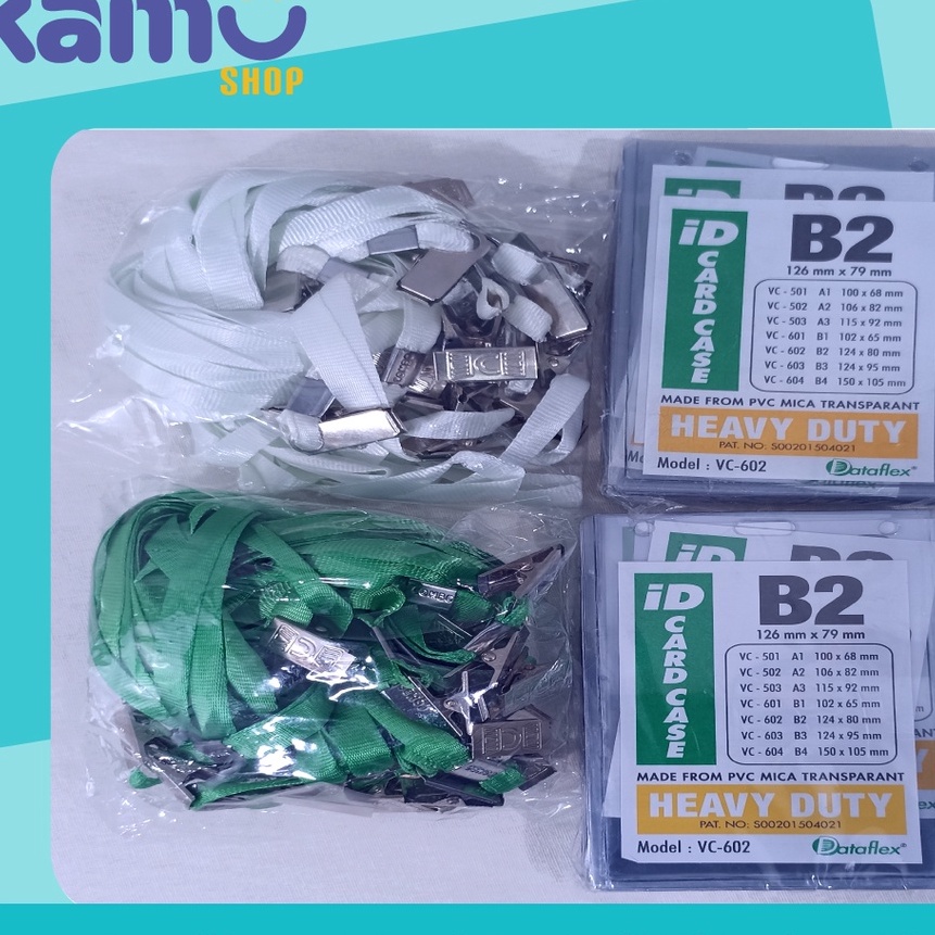 

KF7 Bundling 4 Pcs ID Card B2 4Pcs Tali ID Card Nylon Clip NYL