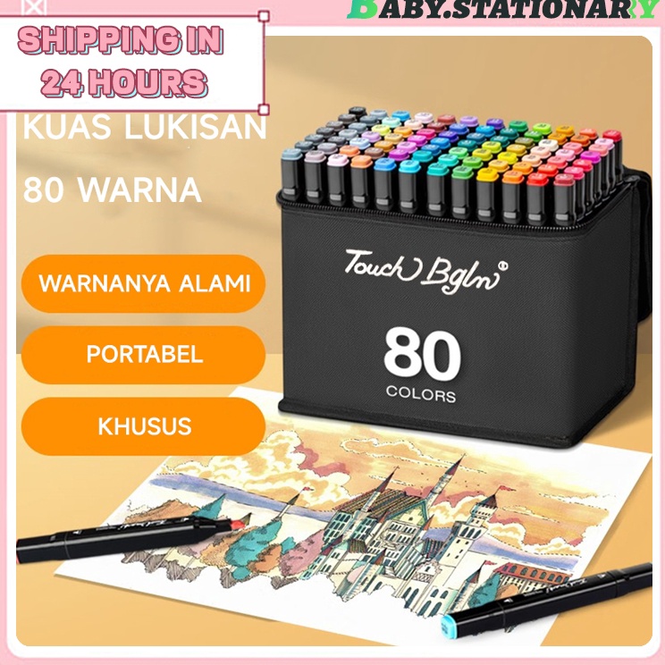 

8 Warna Sketsa Spidol Umum General Marker Set Animation Markers