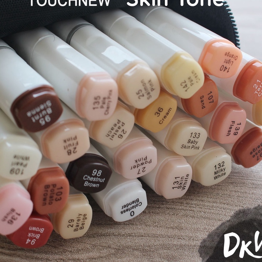 

Promo Touchfive Touchnew Marker Spidol 12 24 Skin Colors Warna Kulit Twin Markers Brush Tip