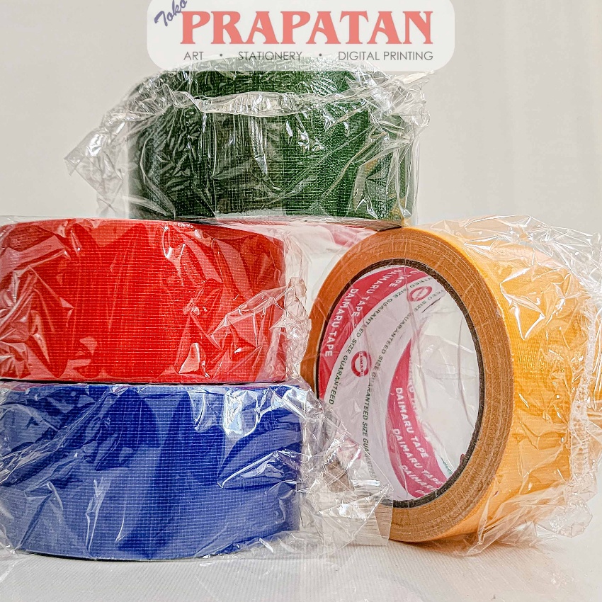 

HJ6 Lakban Warna Kain Daimaru 48mm Cloth Tape Selotip