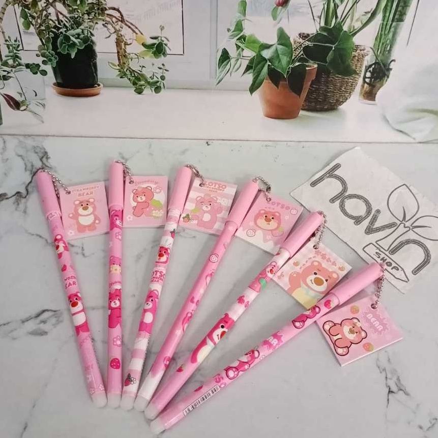 

Hot 12pc PEN GEL gantung BUKU MINI motif SANRIO PENA PULPEN KUROMI CINNAMOROLL