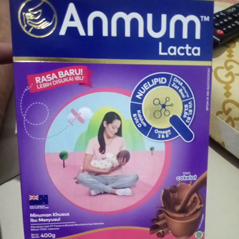 Anmum lacta 400 gr coklat