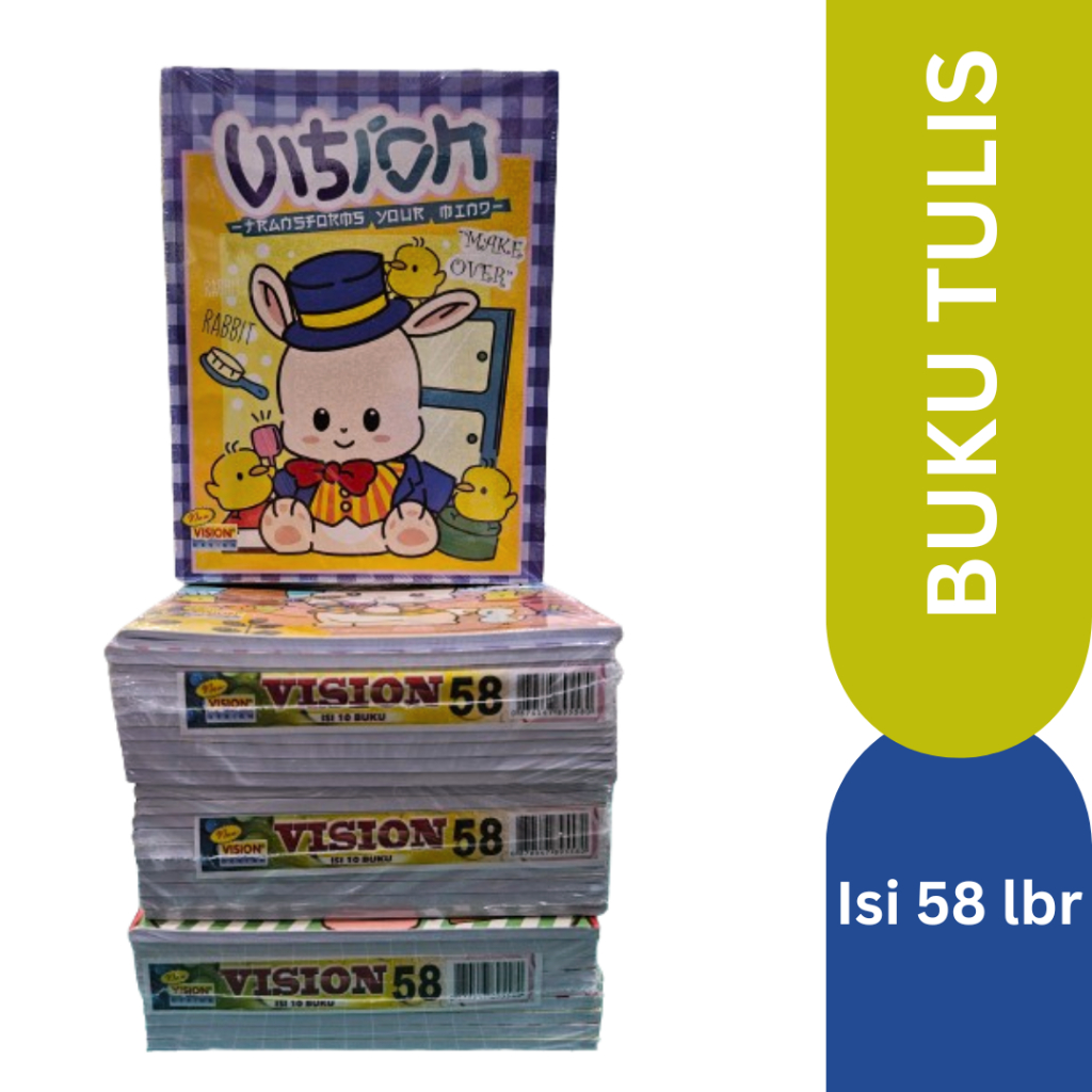 

(PAK) VISION 58 LEMBAR BUKU TULIS GARIS ISI 10 BUKU