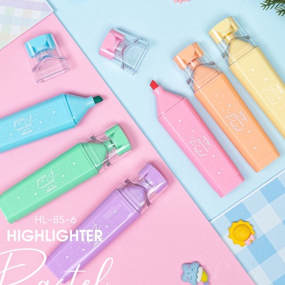 

KF7 Penanda Berwarna Highlighter Joyko HL85 6 Warna Pastel