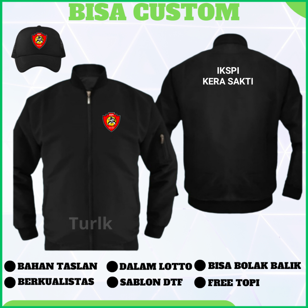 Jaket IKSPI Kera Sakti Jaket Bomber IKSPI Kera Sakti Custom