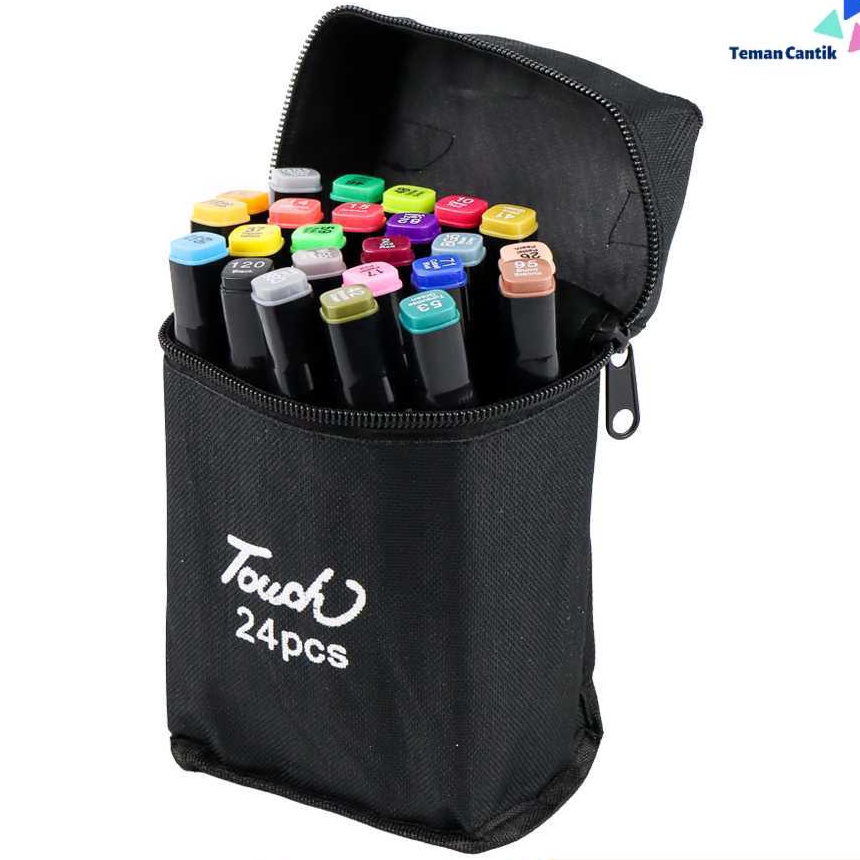 

Extra TCDA1 TOUCH Spidol Dual Side Fine Art Brush Pen Art Marker Set CY6