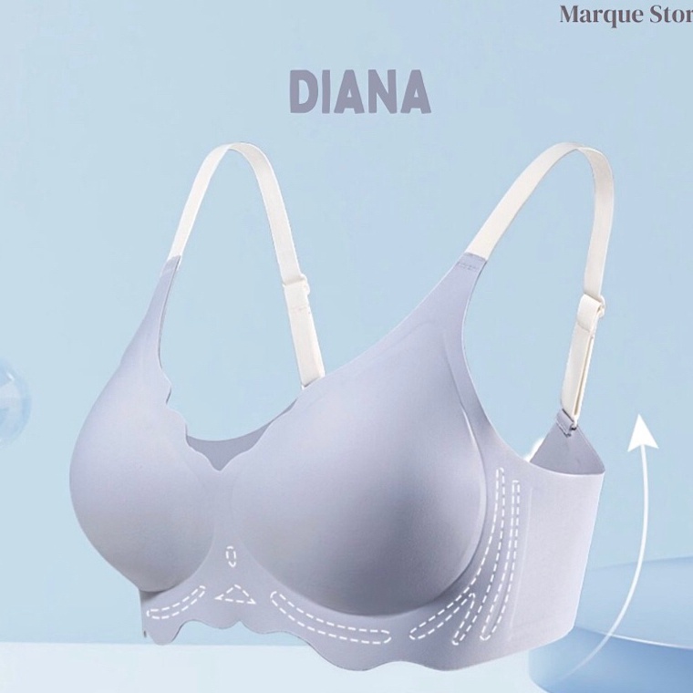 Marquestore  Diana  Push up bra wanita busa tipis tanpa kawat nyaman murah mudah dibuka tahan lama b