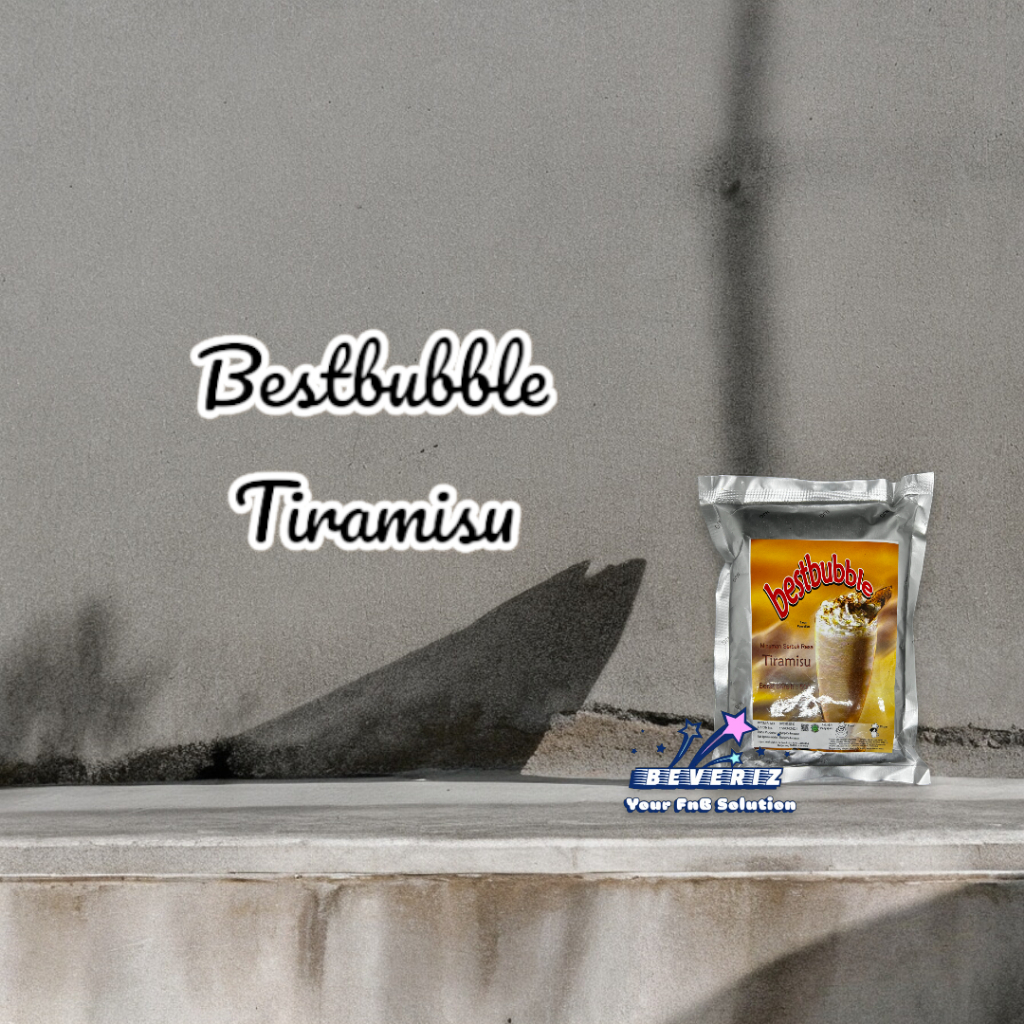 

Bestbubble Tiramisu Powder Drink | Bubuk Minuman Rasa Kekinian Aneka Rasa 500 Gram