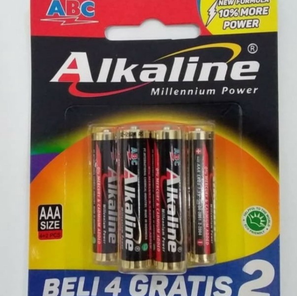 

Wah BATERAI ALKALINE A2 A3 ISI 6