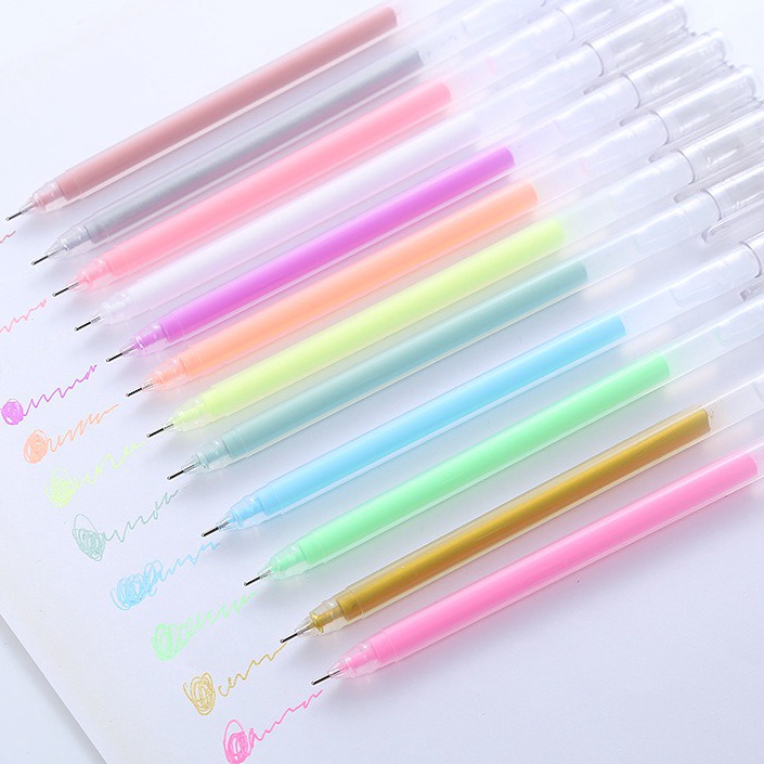 

12pcs Pena Pen Pulpen Gel Warna Warni GMST82