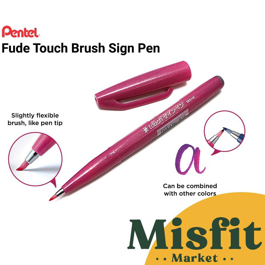 

Pentel Touch Brush Sign Pen Fude Spidol Kuas SES Kaligrafi