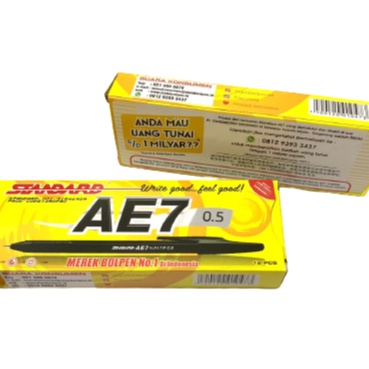 

KP8 Pulpen STANDARD AE7 5 HITAM 1 pack
