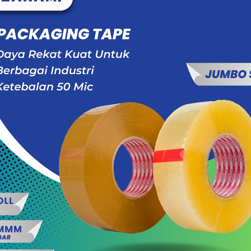 

Mega LAKBAN BENING 2 X 5Y LAKBAN JUMBO LAKBAN COKLAT JUMBO