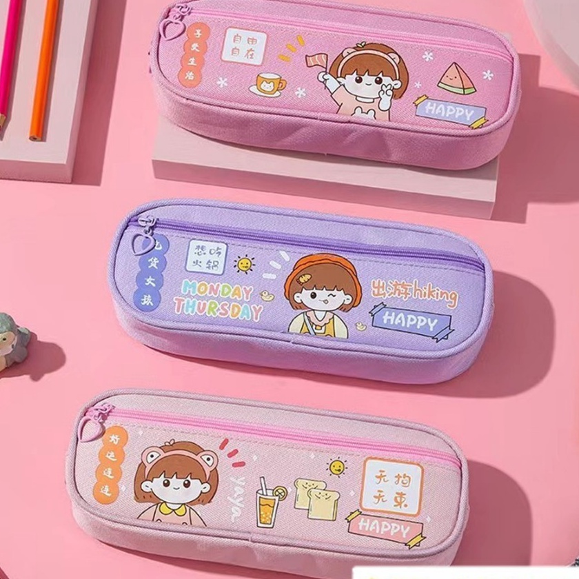 

Langka HC Tempat Pensil 2 Resleting Karakter Kartun Kapasitas Besar Kotak Pensil Anak Perempuan Tempat Pensil Lucu Kotak Pensil Serbaguna Tempat Alat Tulis Perlengkapan Sekolah Dua Sisi Resleting