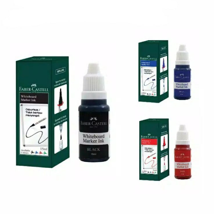

Inovatif Refill Whiteboard Marker Faber Castell 3 ML Bottle Refill Spidol whiteboard