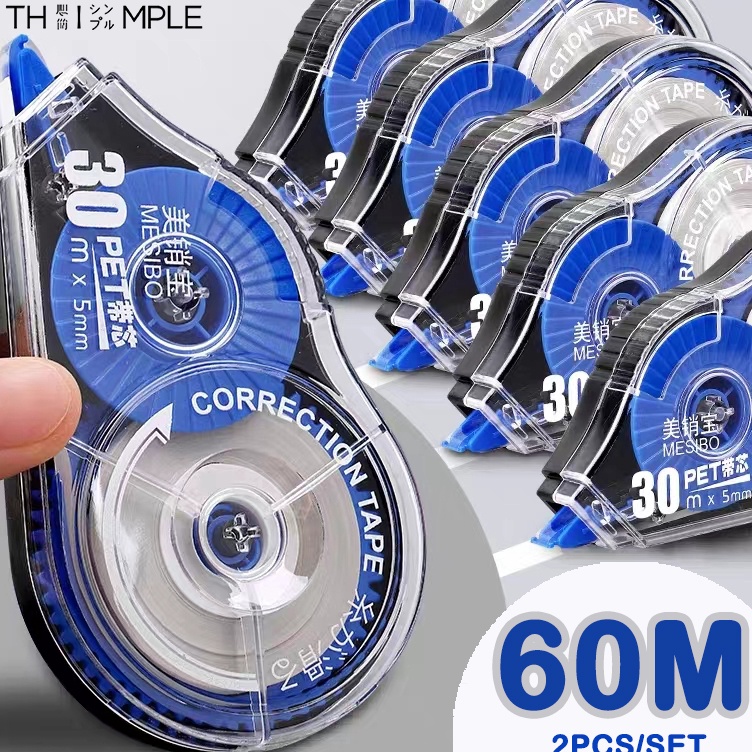 

Bayar Di Tempat 2PCSSET Correction Tape Tip Ex Kes Pita Koreksi 6 Meter Warna Pastel Tidak Mudah TerputusSuning Mall