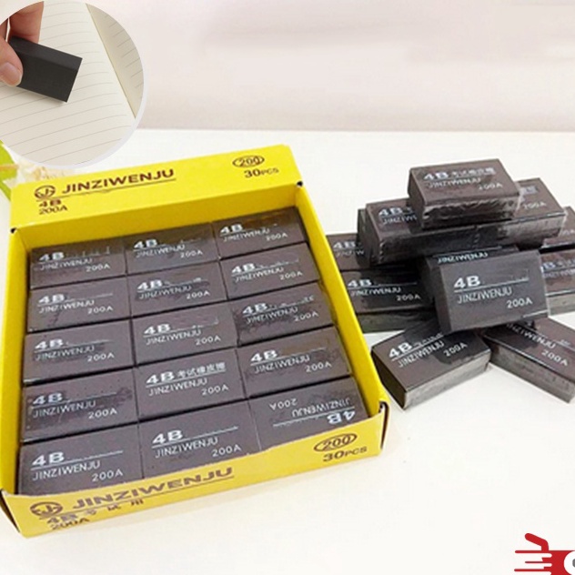 

Promo OSM JKT S573 1 Pack Penghapus Hitam Isi 3pcs Penghapus Pensil Hitam Alat Tulis Kerja Penghapus Hitam