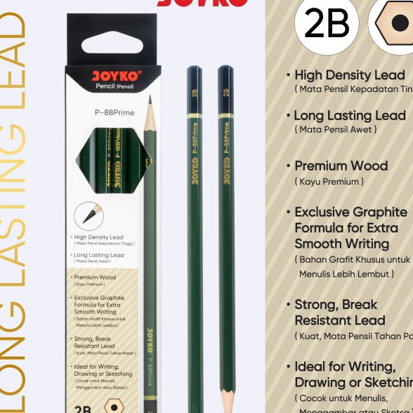 

KF7 Pencil Pensil Joyko P88 Prime 2B 1 Box 12 Pcs