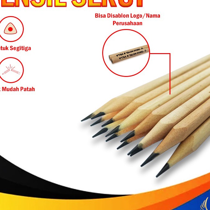

HJ6 Pensil Hotel Model Segitiga Serut Murah isi 1 pcs