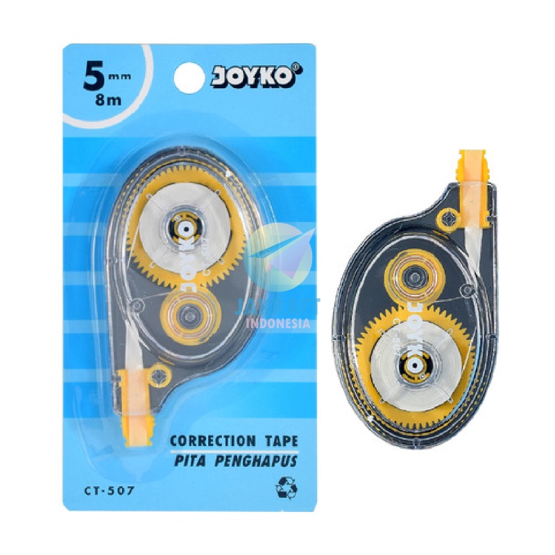 

PAKET INSTAN 1 Pcs Correction Tape JOYKO CT57 TipX Tip Ex Pita 8 Meter isi Lebih Banyak
