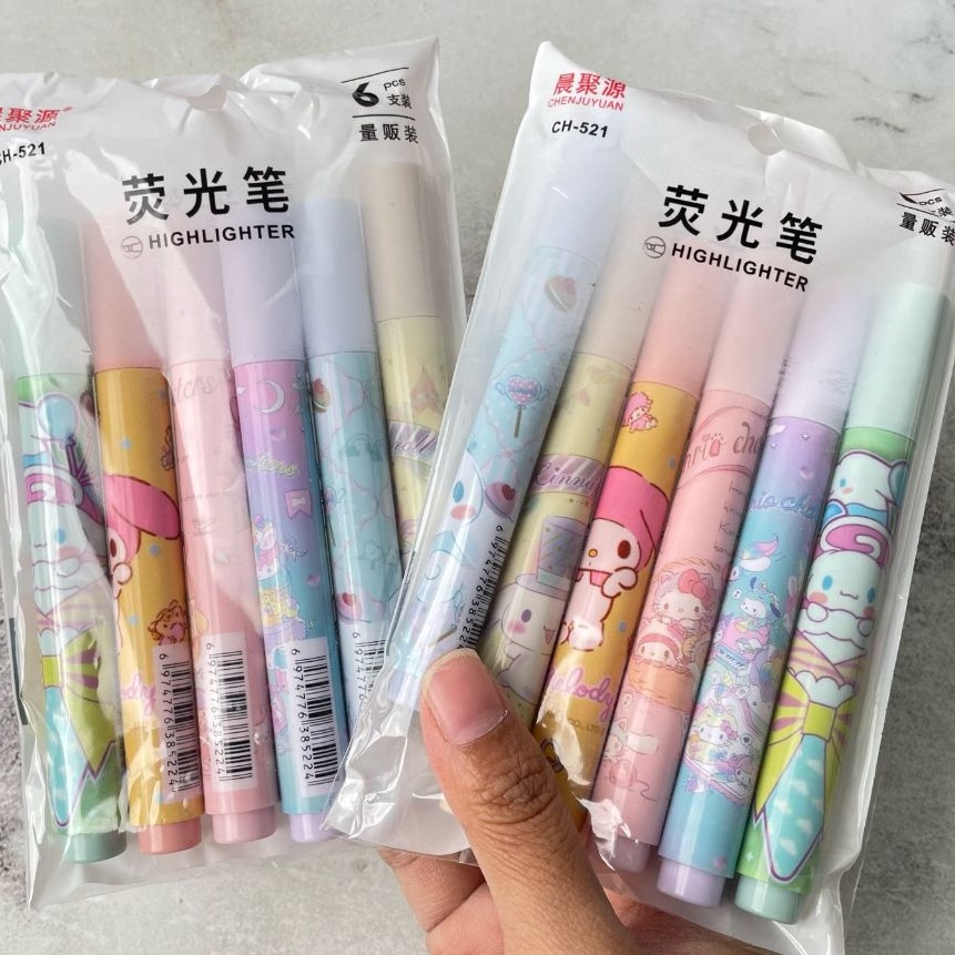 

KF7 Stabilo Sanrio 1 Set isi 6 PCS Cute Lucu Karakter Lengkap TERMURAH Stabilo SANRIO isi 6 Warna Alat Tulis Sekolah dan Kantor Terlengkap Kualitas Terbaik Bisa Grosir dan COD