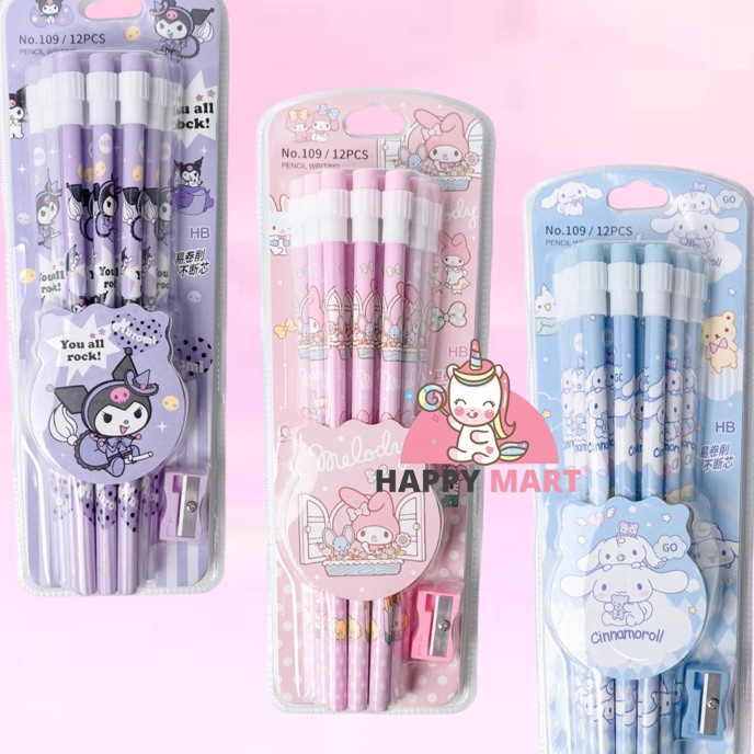 

Diskon Pensil batang PACK NEW KUROMI cinnamoroll melody