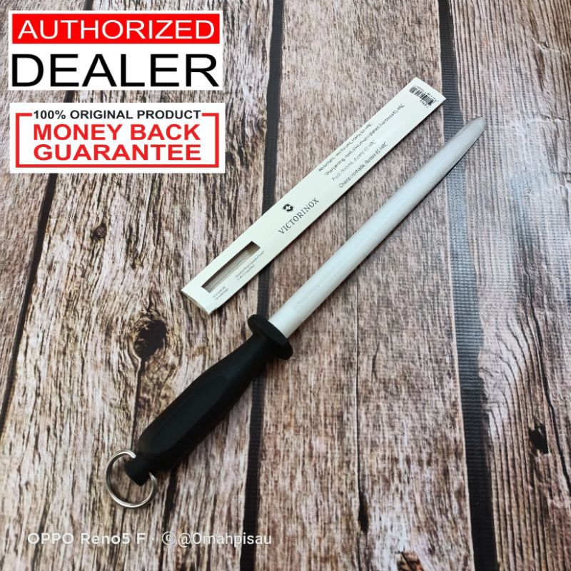 Sharpening steel Asahan pisau Victorinox 30 cm Oval 7.8523 Honing pengasah original Swiss