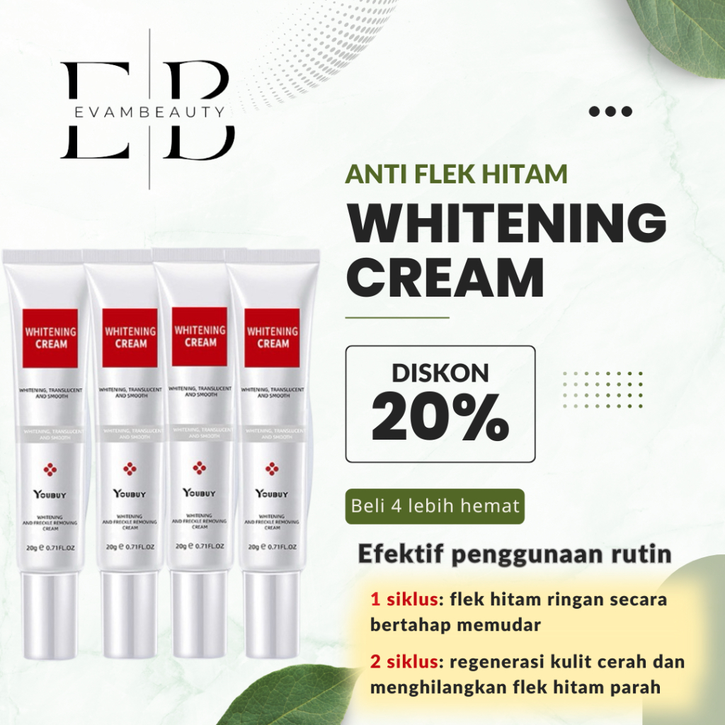 ￼￼ (4 pcs)Whitening Freckle Cream Remove Dark Spots Anti Freckle Cream Niacinamide Fade Pigmentation