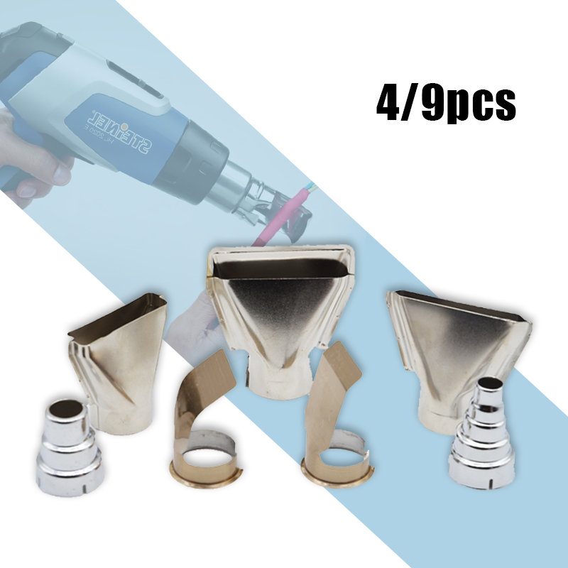 9pcs/set Hot Air Heat Gun Blower Nozzle Universal Hot Air Gun DIY Hot Air Gun Accessories Tools Stai