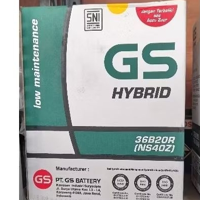 Aki/Accu GS ASTRA (ASLI) Type Hybrid NS40Z Basah