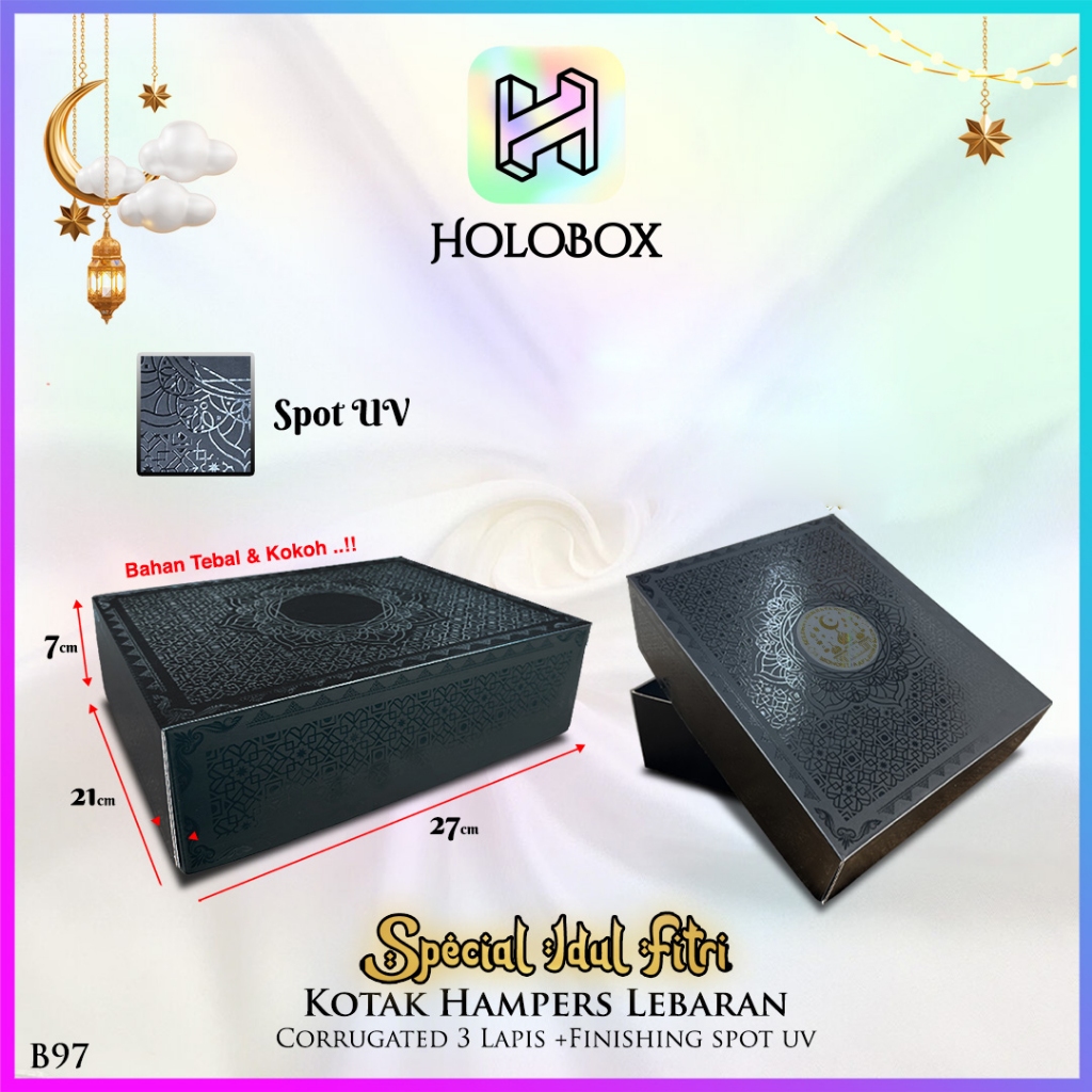 

Box Hampers Idul Fitri / Kotak Kado Lebaran / Gift Box / Kardus / B97