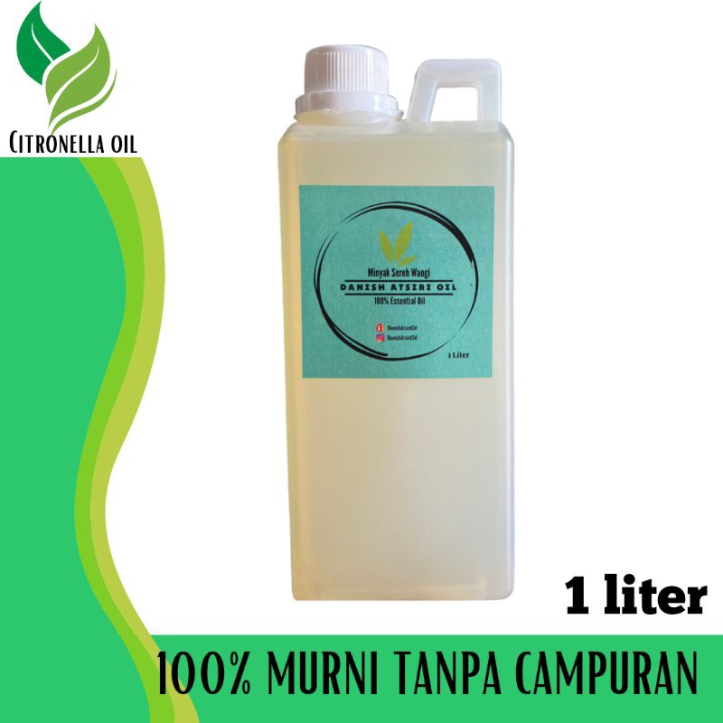 Minyak Sereh Wangi 100% Murni - Citronella Oil 1 Liter
