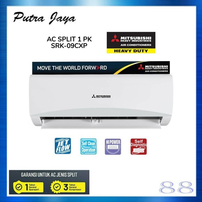 AC 1PK MITSUBISHI STANDAR SRK09CXP-W3 / SRK 09 CXP / SRK09CXP