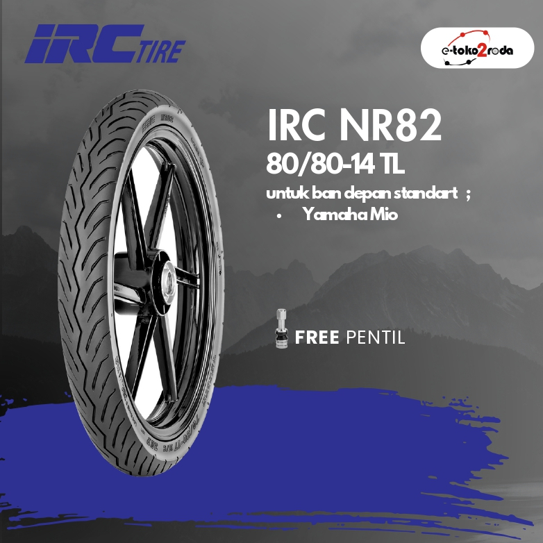 BAN IRC TUBELESS NR82 80/80 RING 14