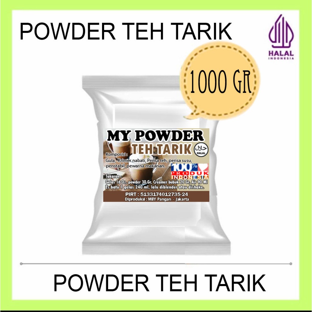 

Powder Rasa Teh Tarik Reguler 1kg- Rasa Teh Tarik Powder -1Kg