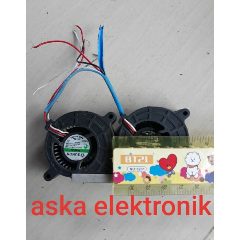 Kipas turbo fan mini 12V DC uk 4x4, 5x5 high spead
