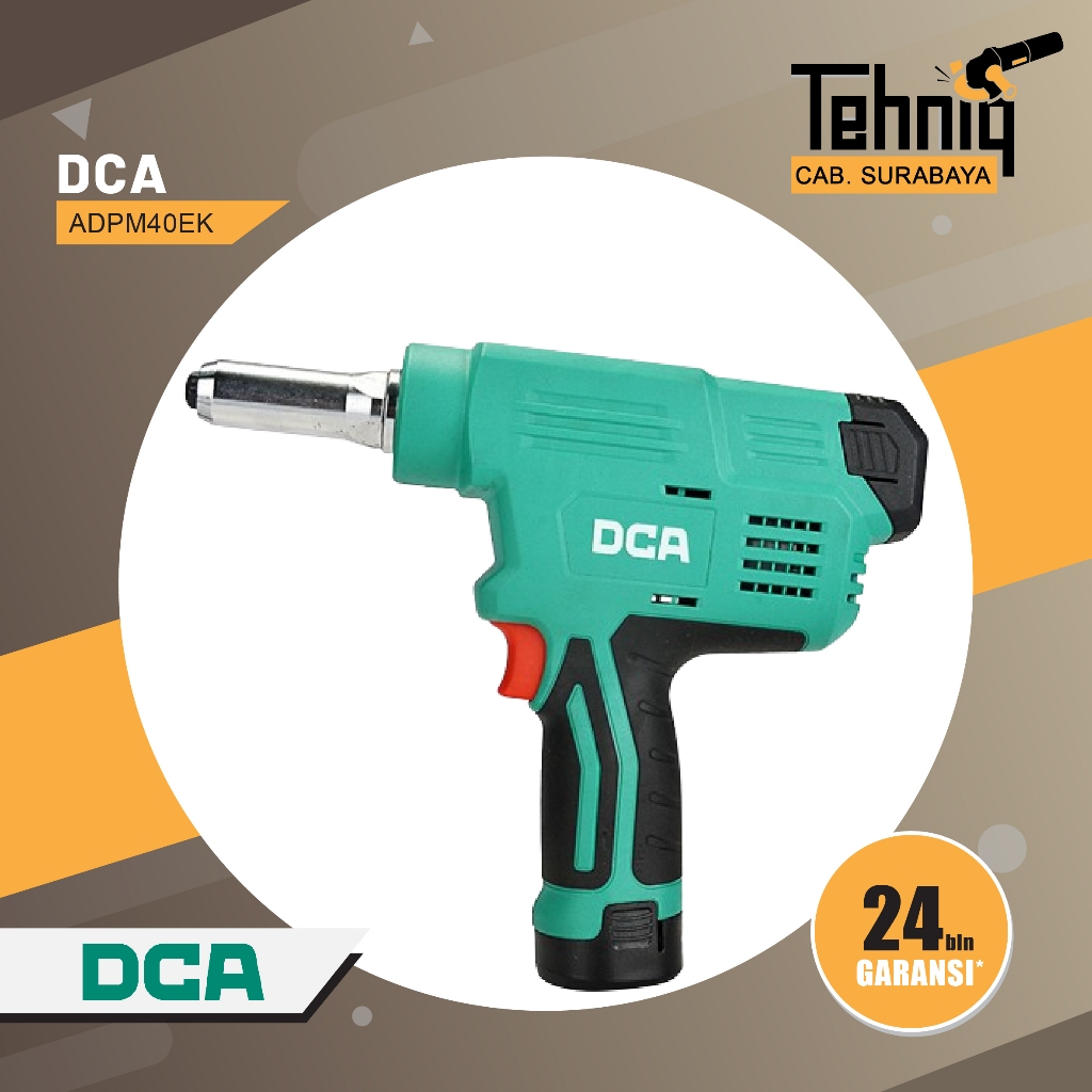 Mesin Rivet Battery DCA Cordless / Blind Riveting GUN ADPM40EK