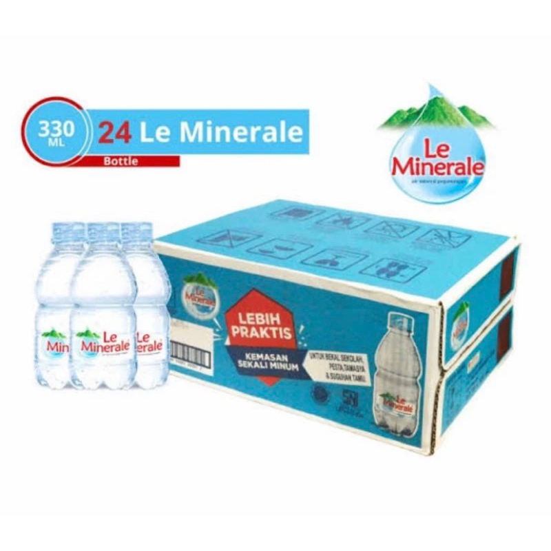 

Leminerale botol mini 330ml isi 24btl