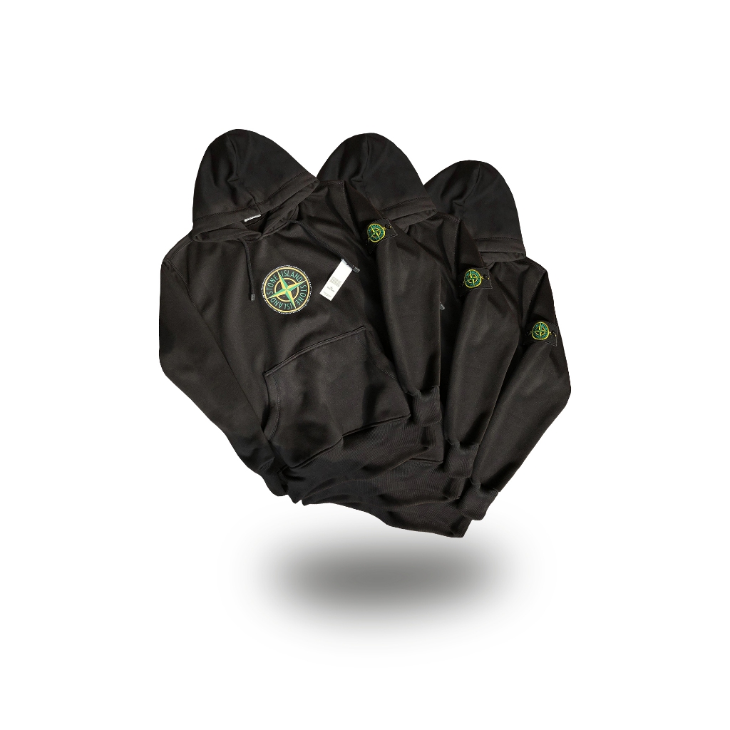 Jaket Stone Island Full label Bahan Tebal Cotton Flecee Reguler Real Pict Size M - XXL