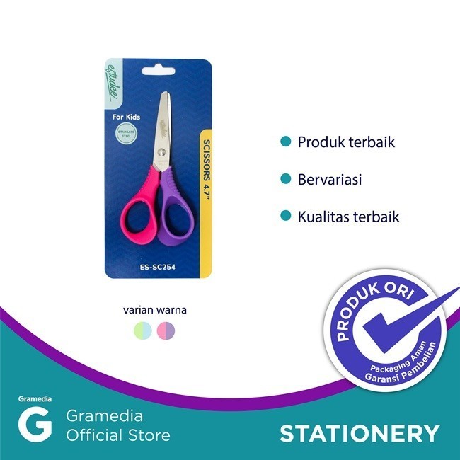 

Gramedia Supratman | Estudee Scissors Kids 4.7 Purple Pink Es-Sc254