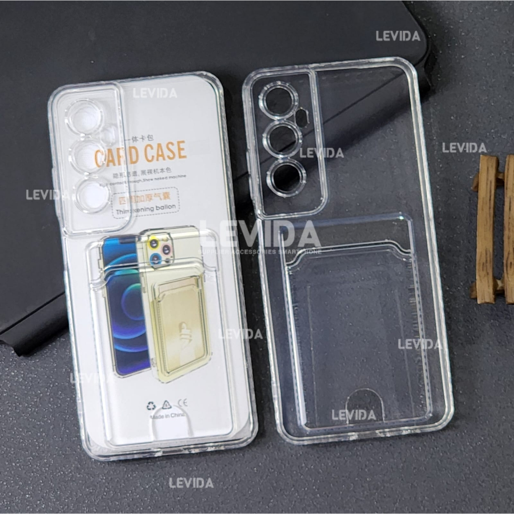 Realme C65 Clear Wallet Card Case Bening / Card Case Slot Kartu Bening Realme C65