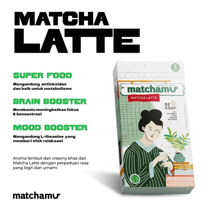 

Matchamu Matcha Latte Box of 3