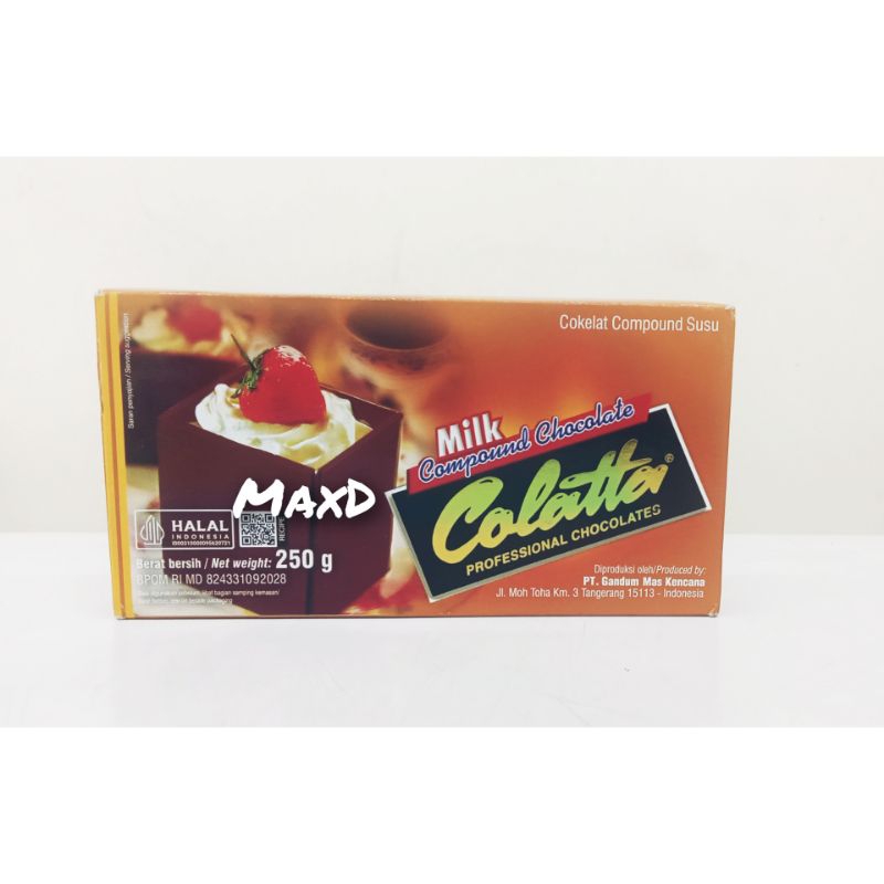 

Colatta Cokelat Batang Compound Milk 250 gr 1 Pcs