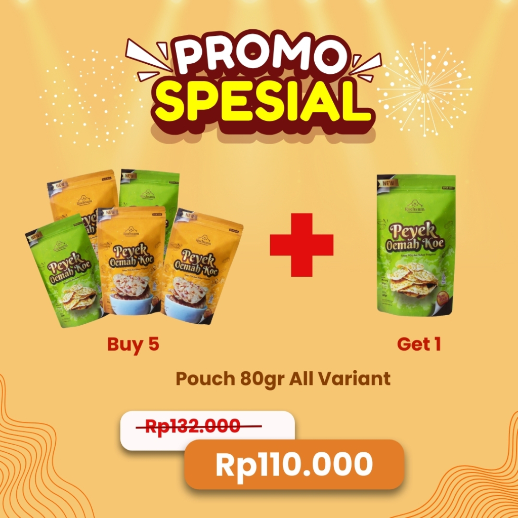 

Peyek Oemah Koe | Rempeyek Pouch Promo Spesial - Paket Bundling